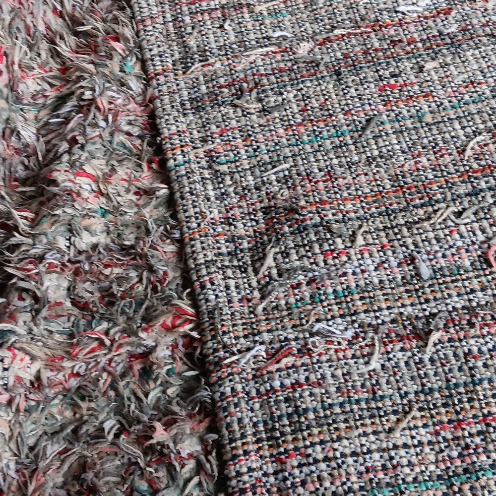 Textured Multicolor Shag Rug - Picture 5 of 6